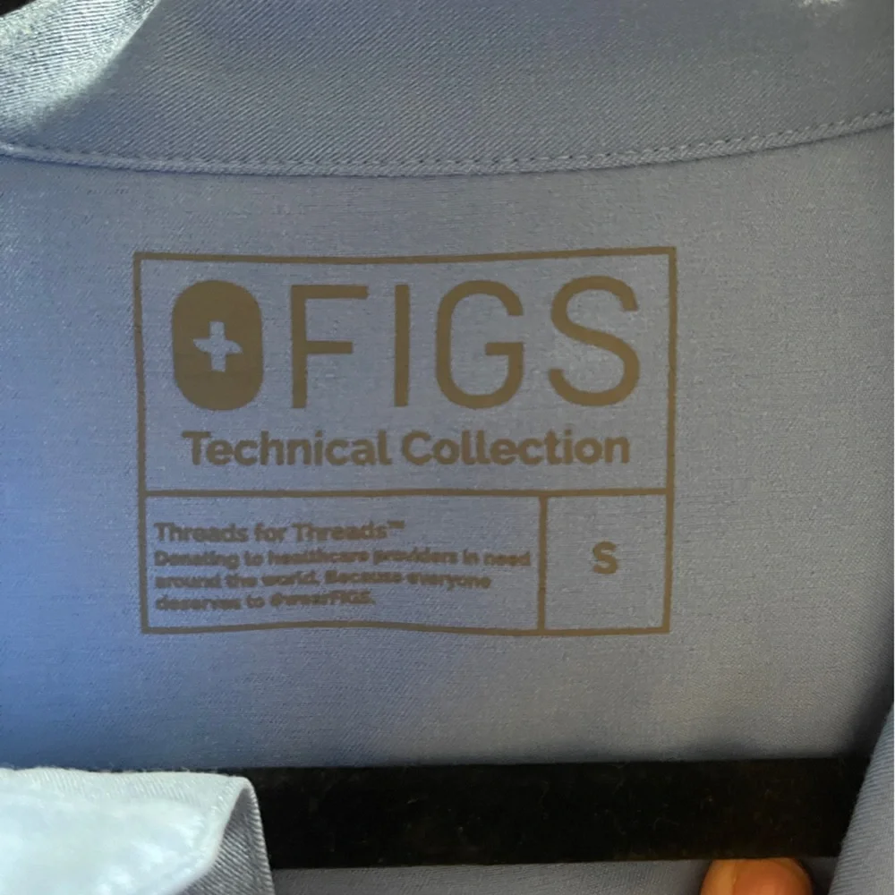 Figs Rafaela Scrub Top Ceil Blue Small - Picture 2 of 3